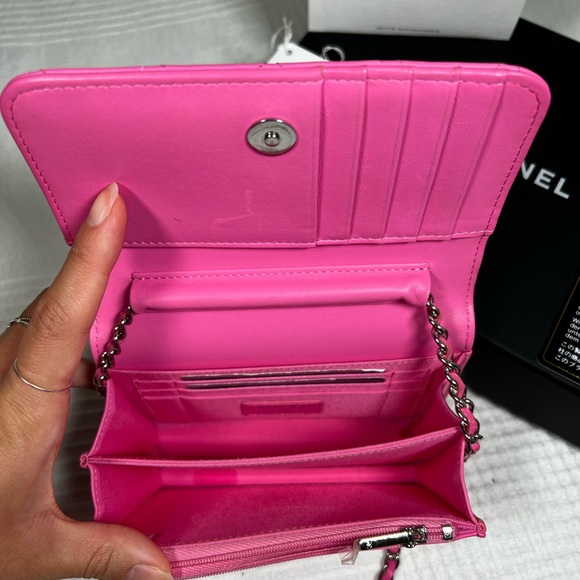 Chanel WOC wallet on chain pink - Picture 6 of 8